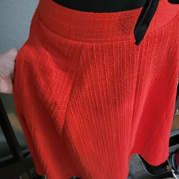 Maeve by Anthropologie knit bright orange skirt - Picture 5 of 7